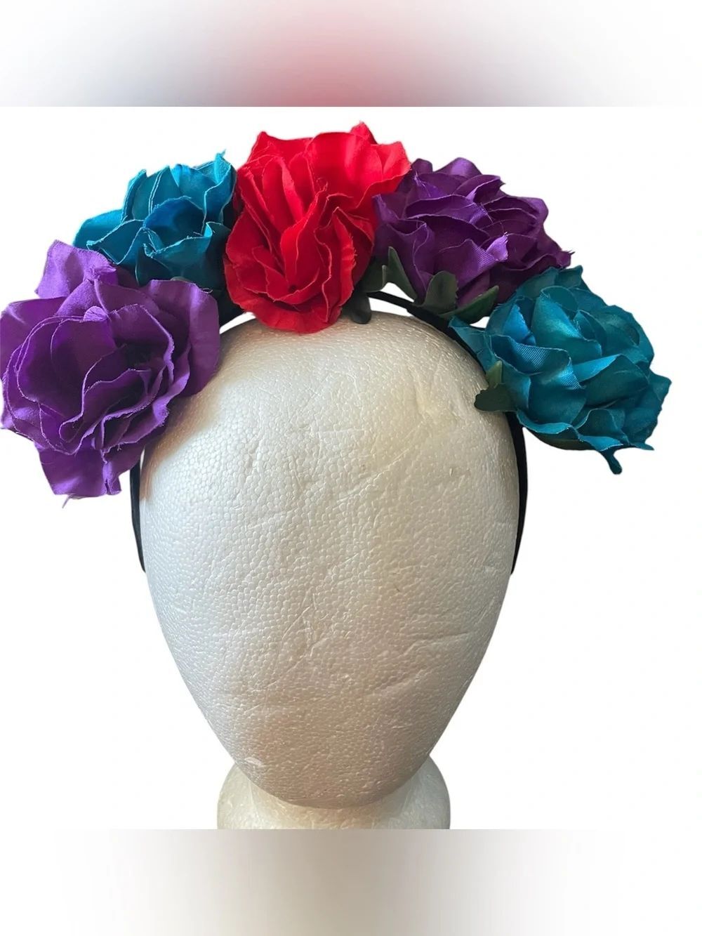 Frida Khalo Flower Crown Día De Los Muertos